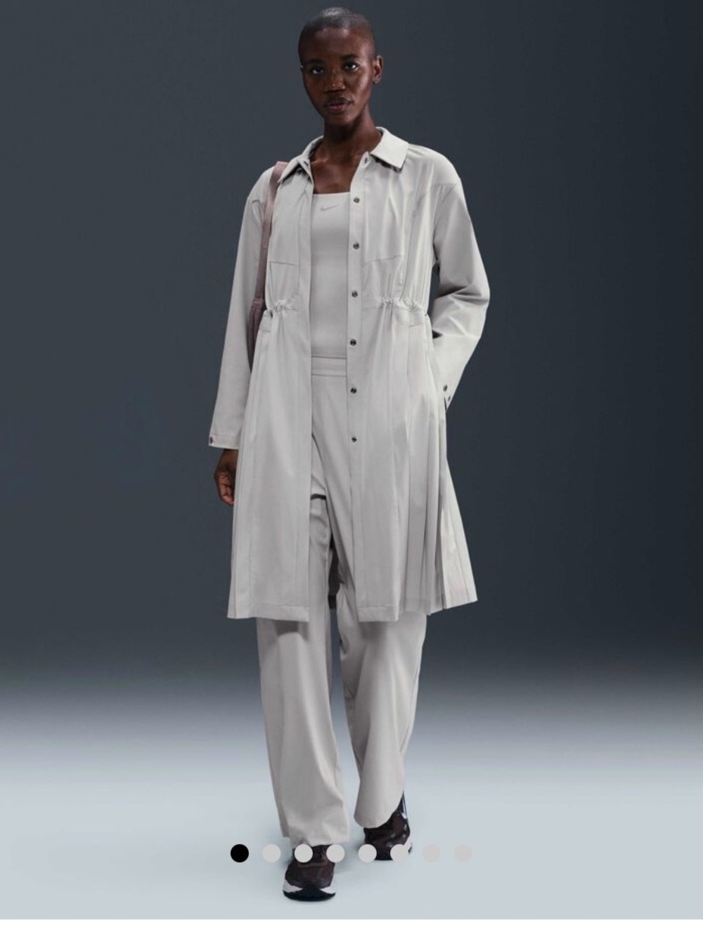 Nike 24.7 PerfectStretch Women's Dri-FIT Oversized Trench Coat Size M